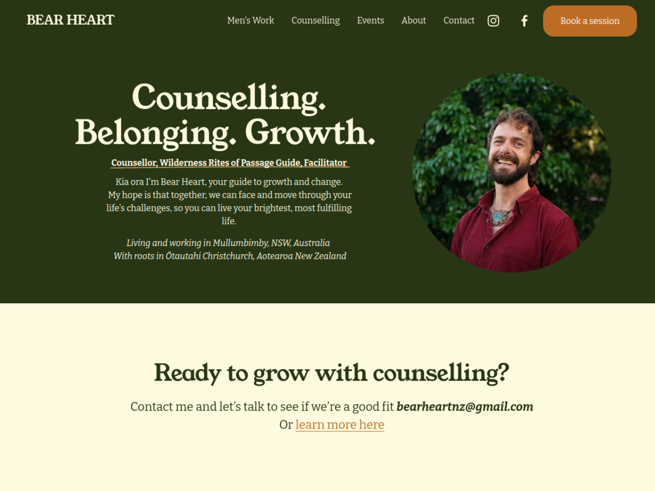 Bear Heart website