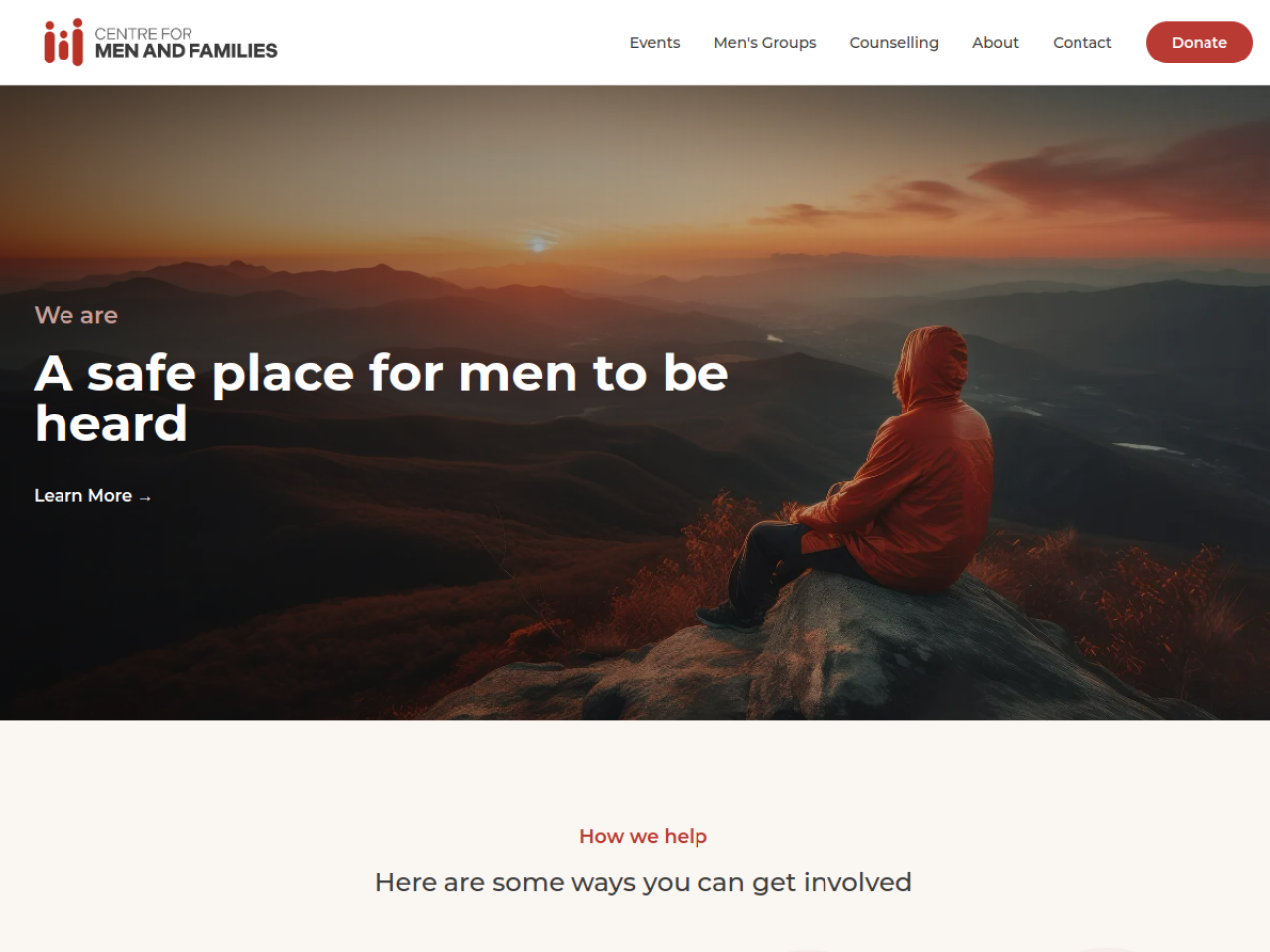 Centre for Men & Families Australia website