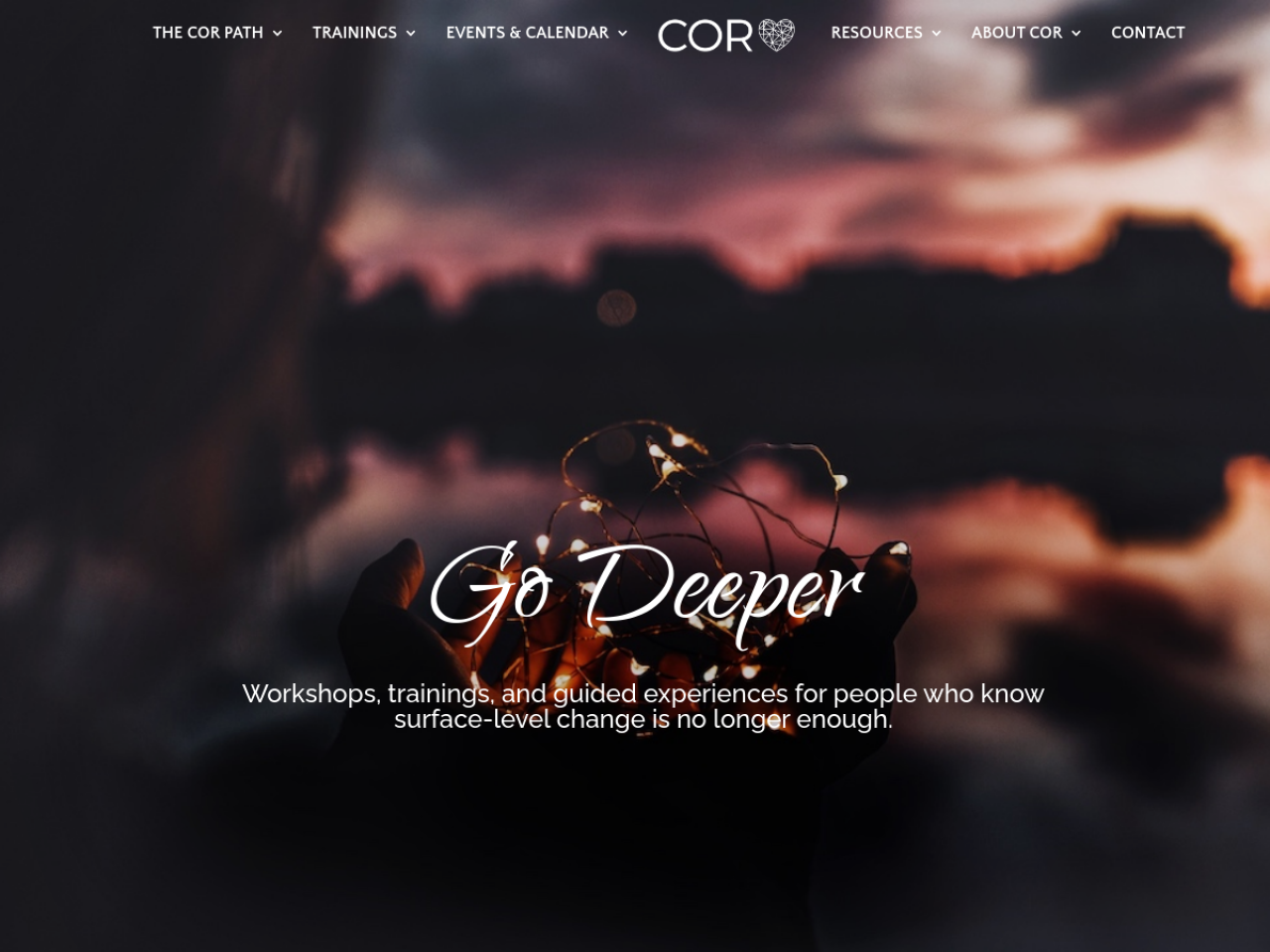 COR Experience (Men's Immersion Weekend) website