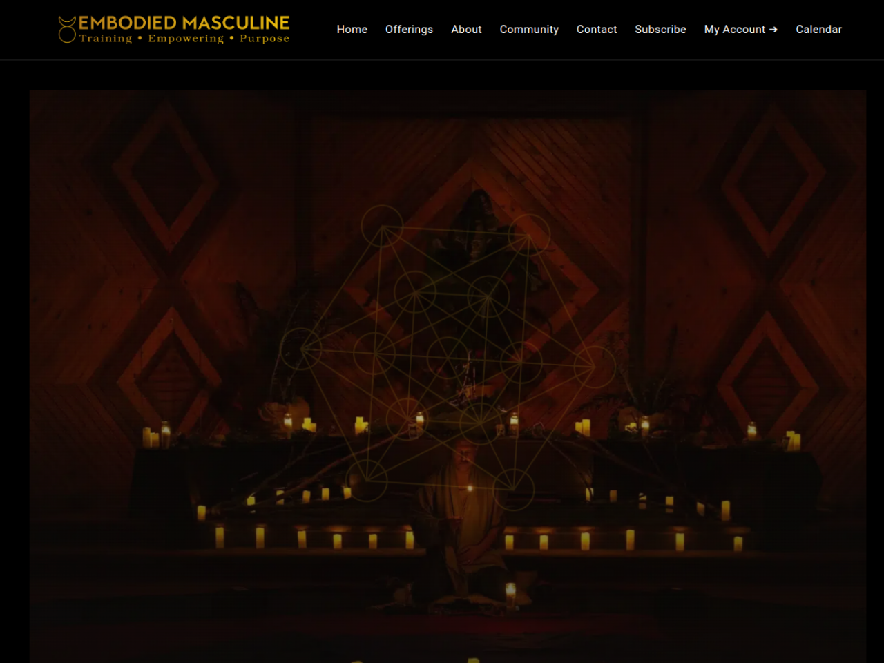 Embodied Masculine website