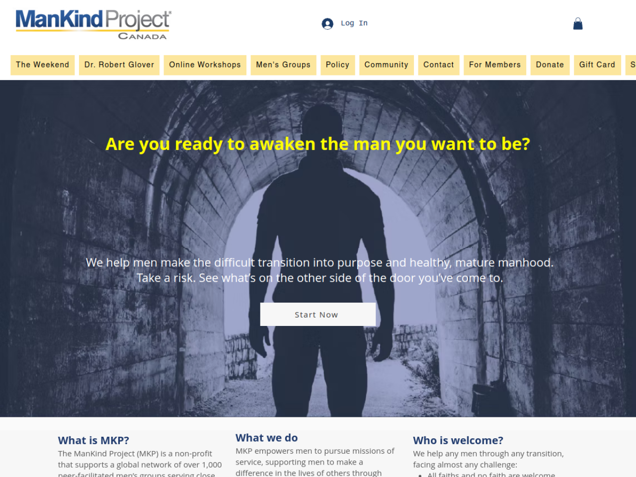 ManKind Project Canada website