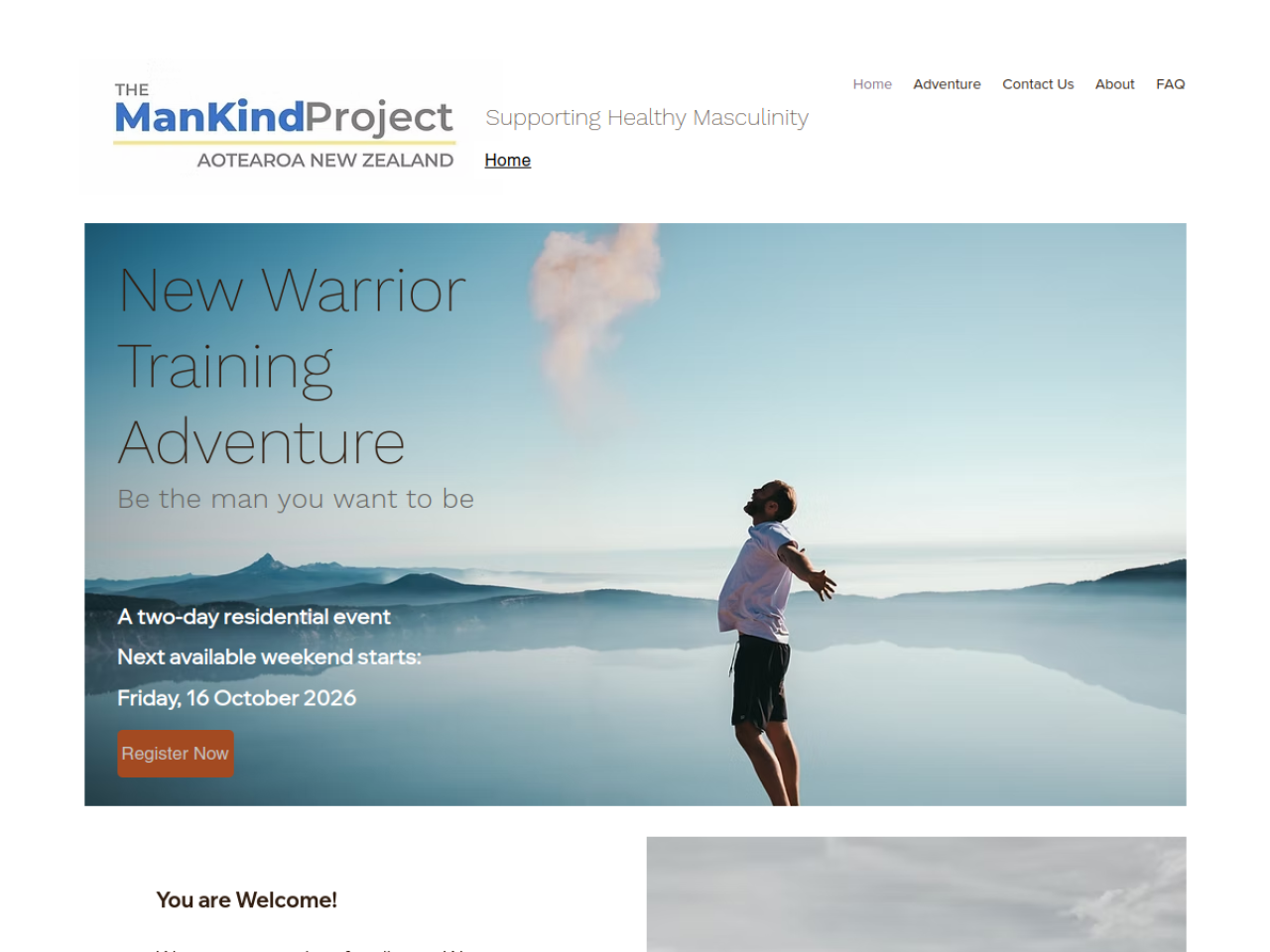 ManKind Project New Zealand website