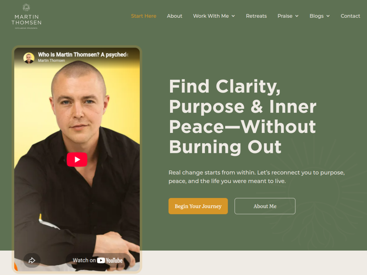 Martin Thomsen Men's Work website