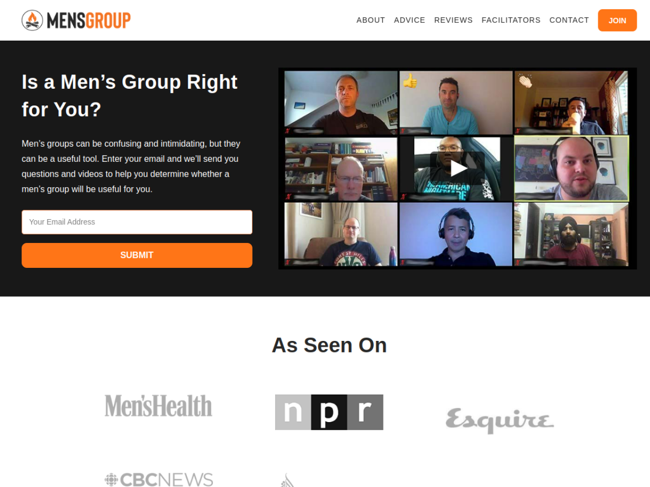 Men's Group website