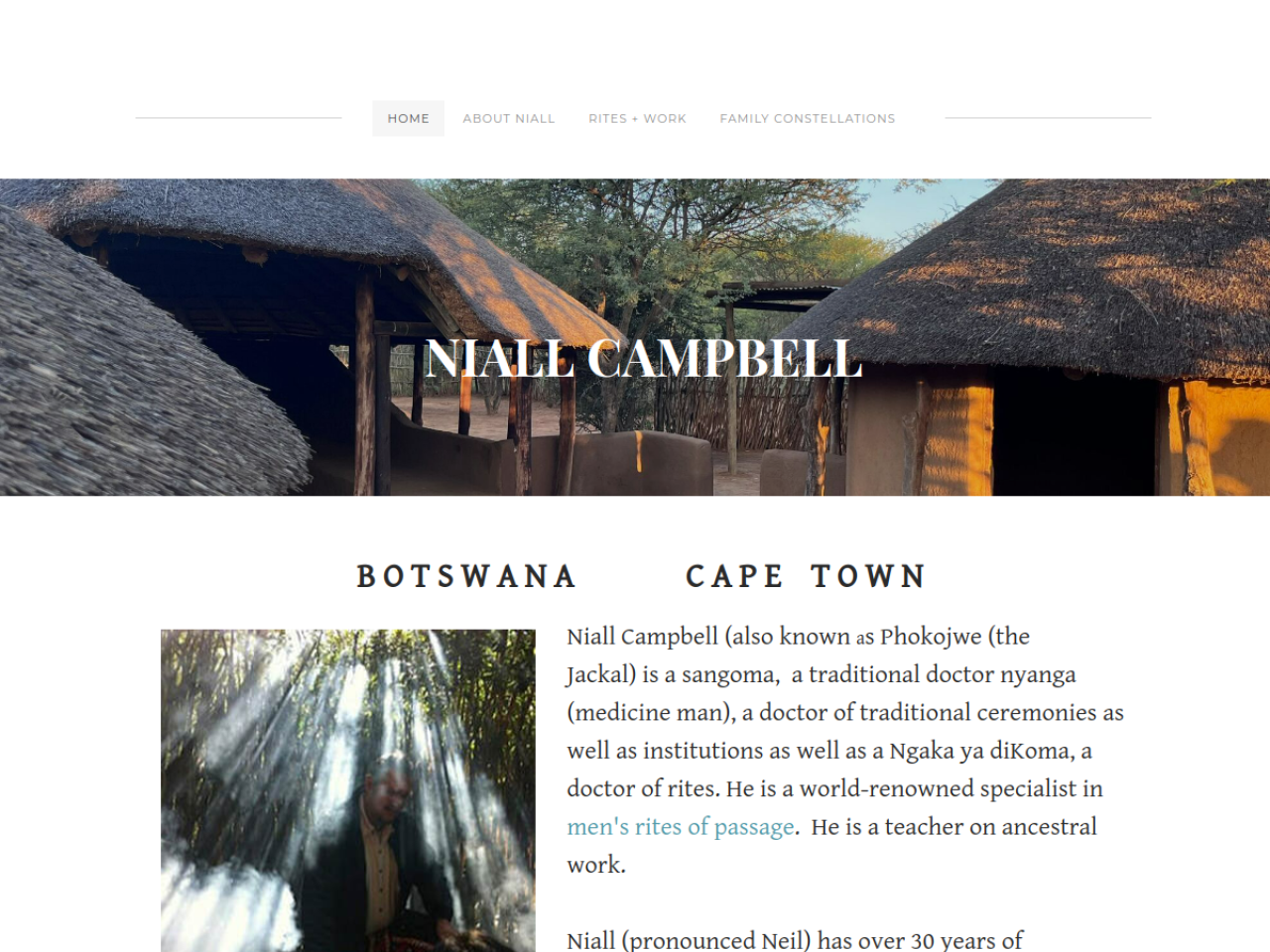 Niall Campbell (Men's Rites) website