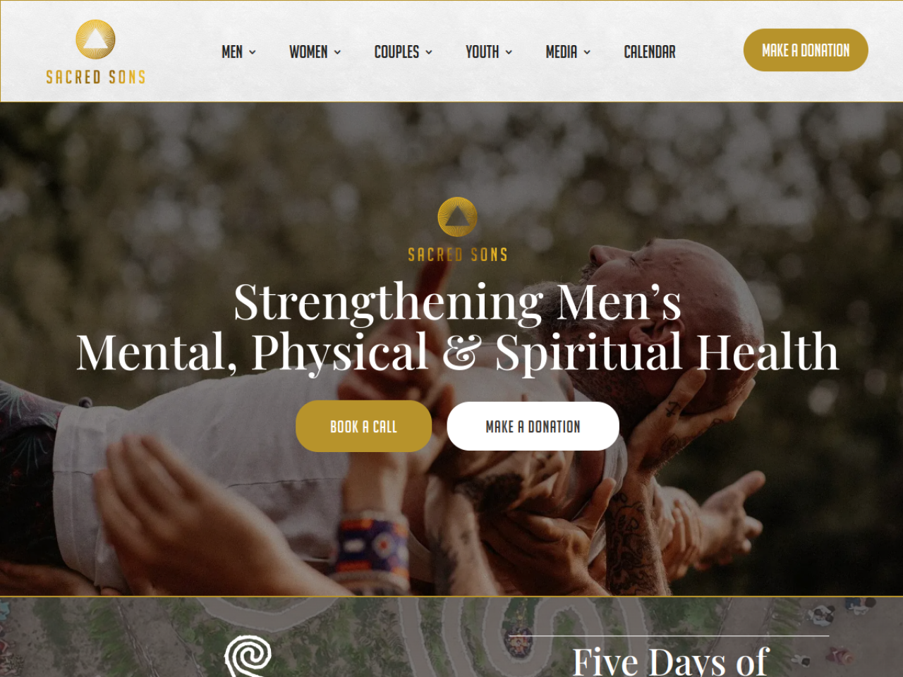 Sacred Sons website
