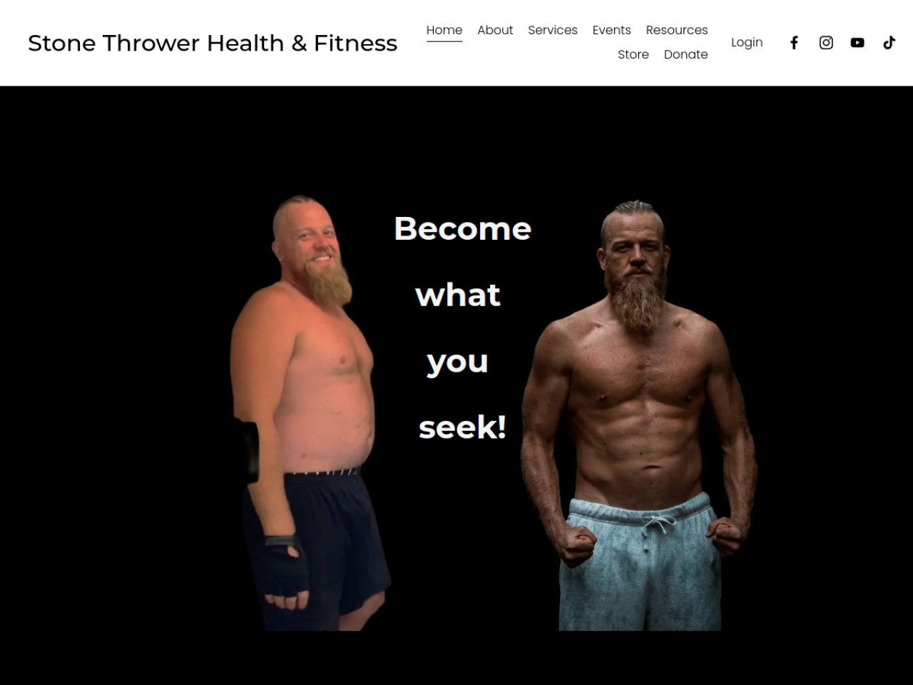 Stone Thrower Health & Fitness website