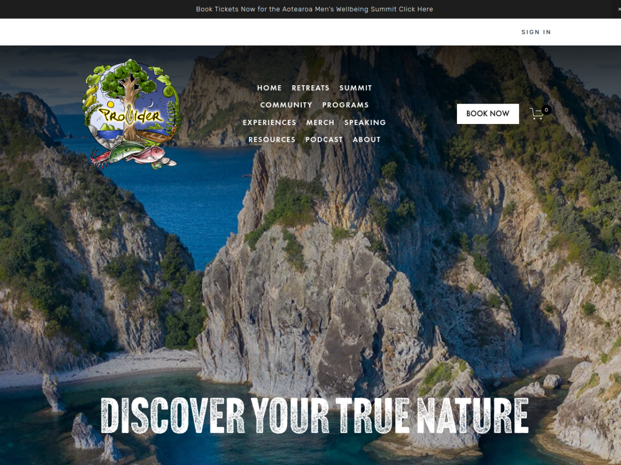 The Provider (Retreats & Adventures) website