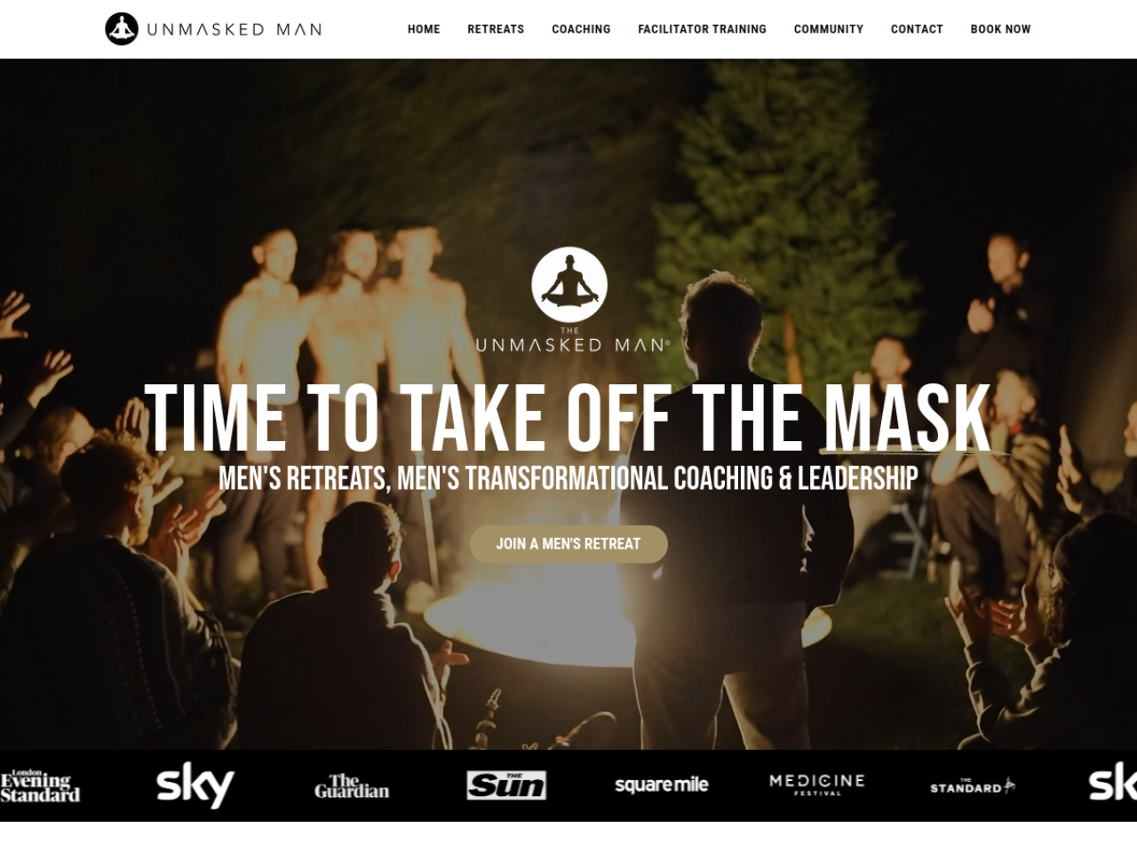 The Unmasked Man website