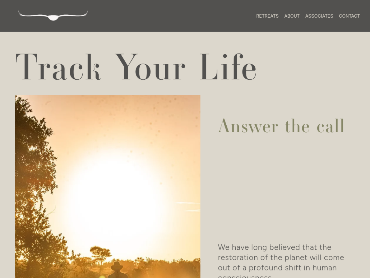 Track Your Life (African Men's Retreat) website